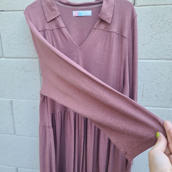 Free People Beach | Moonlight Midi Dress in Summer Sparrow Size Large - Picture 7 of 15